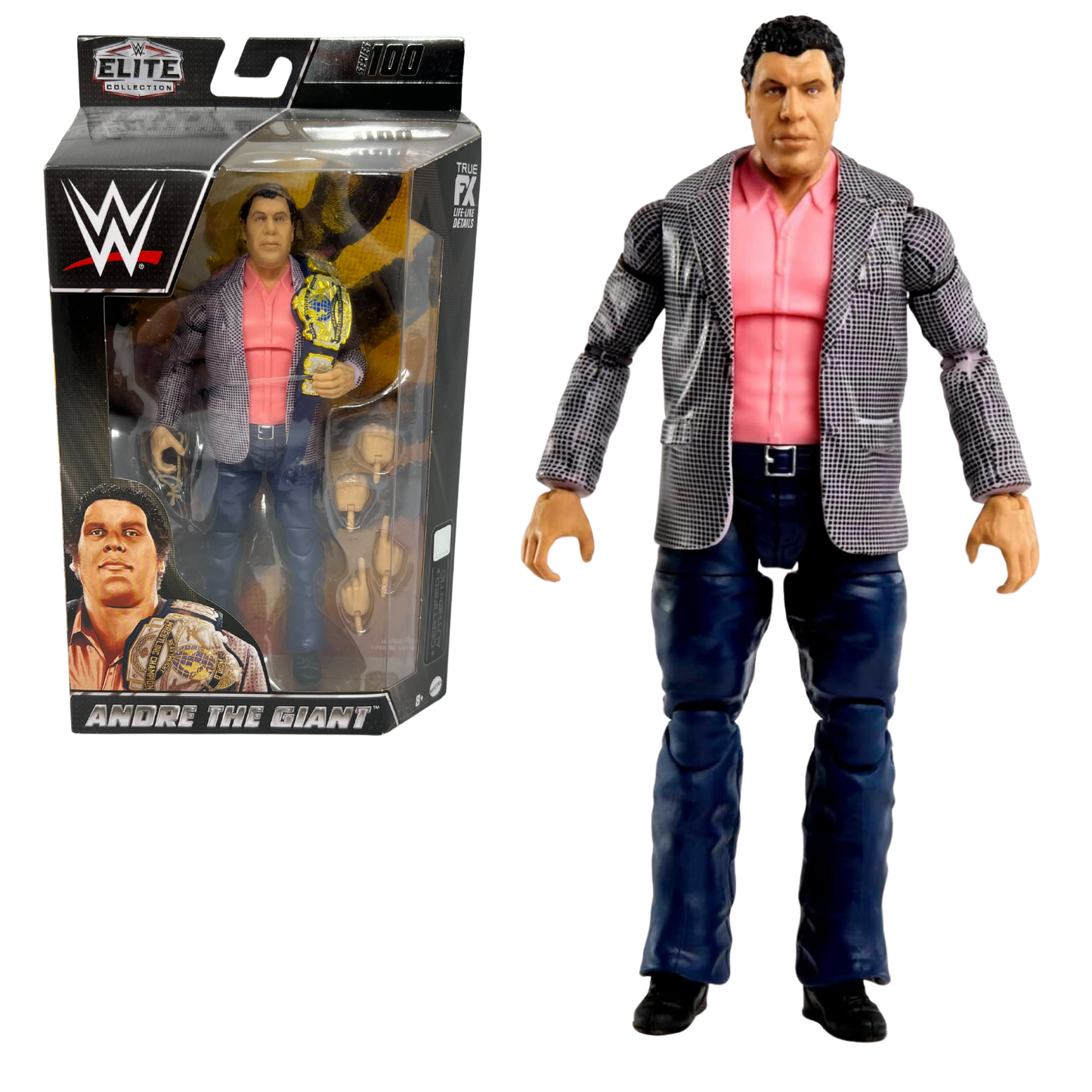 WWE Andre the Giant Elite Collection Series 100 Action Figure Championship Belt