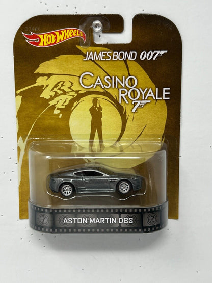 Hot Wheels Retro Entertainment 007 Casino Royale Aston Martin DBS 1:64 Diecast