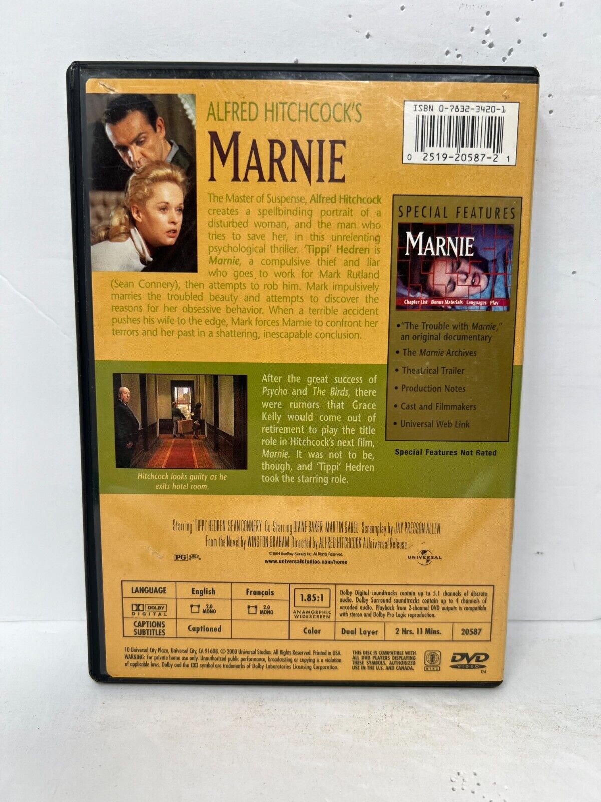 Marnie (DVD) Thriller