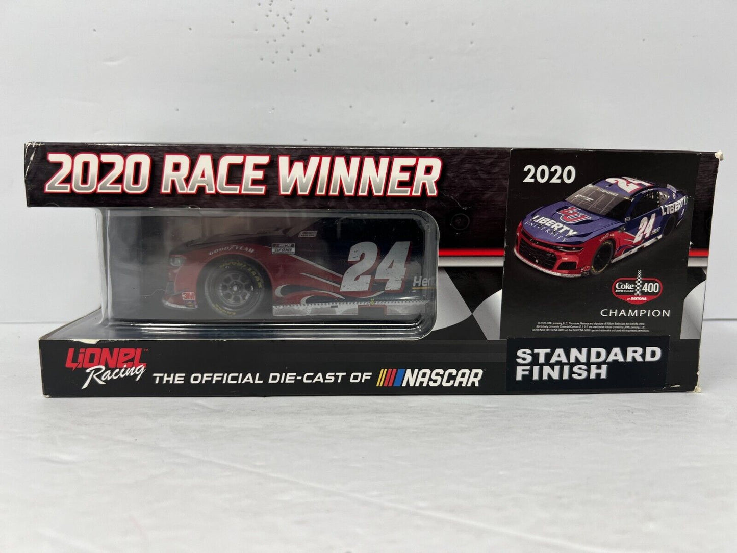 Lionel Nascar #24 William Byron Daytona Win 2020 Camaro ZL1 1:24 Diecast AUTO'D