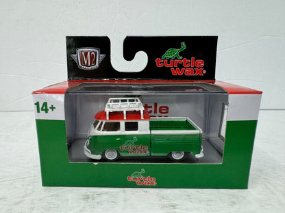 M2 Machines Turtle Wax 1959 VW Double Cab Truck USA Model 1:64 Diecast