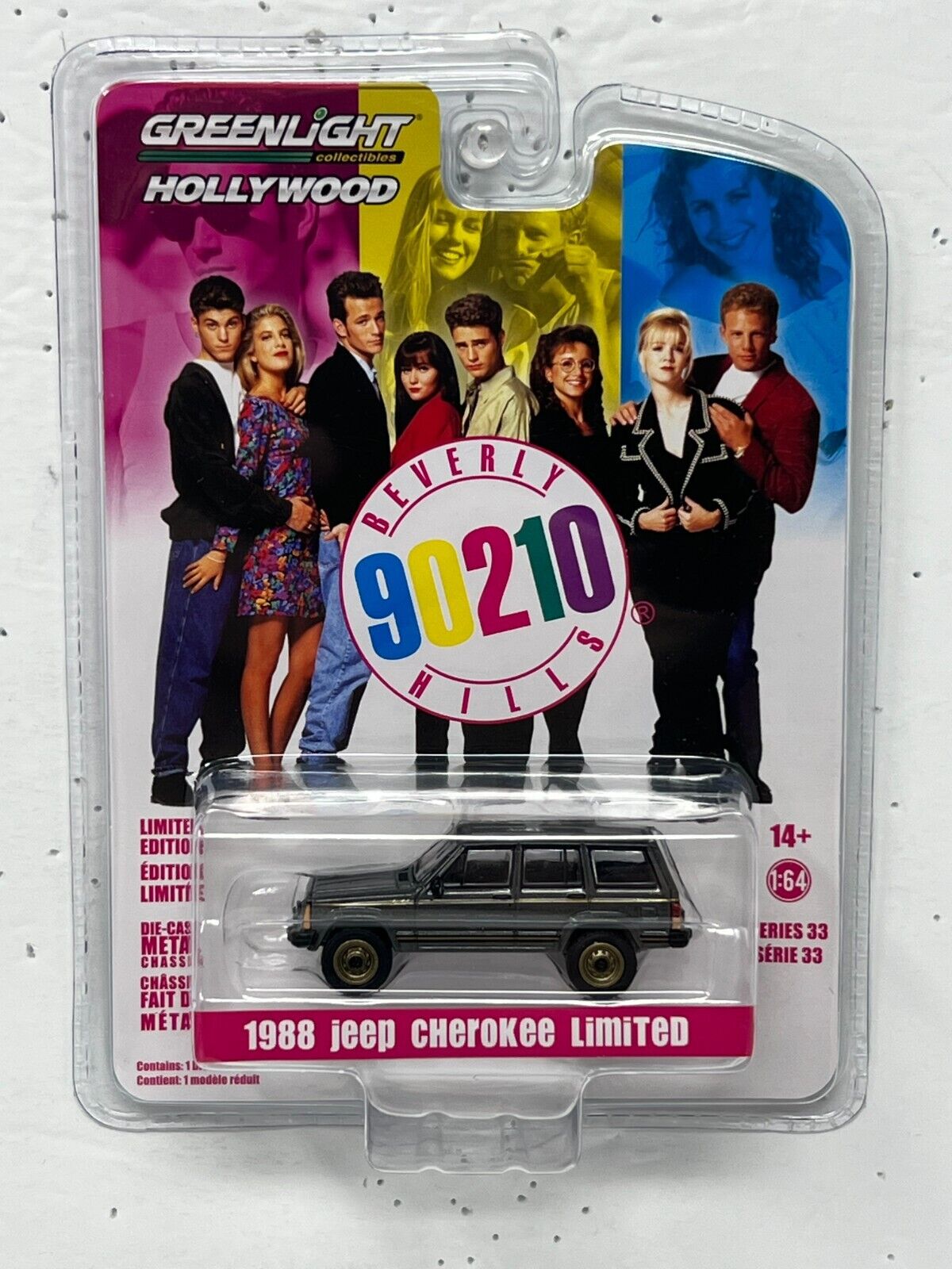 Greenlight Hollywood Beverly Hills 90210 1988 Jeep Cherokee Limited 1:64 Diecast