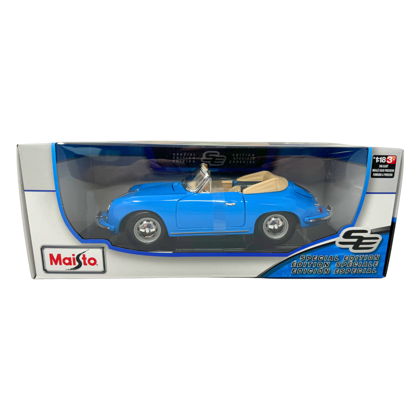 Maisto 1961 Porsche 356B Cabriolet Special Edition 1:18 Diecast