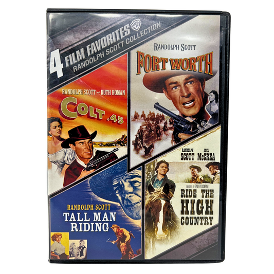 4 Film Favorites: Randolph Scott Collection (DVD) Western Good Condition!!!