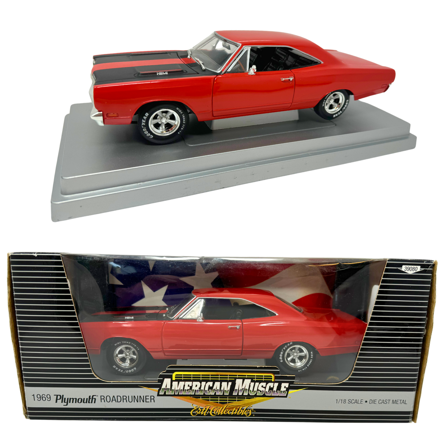 Ertl American Muscle 1969 Plymouth Roadrunner 1:18 Diecast