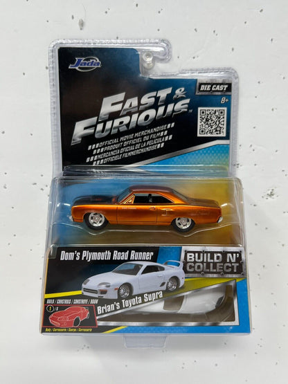 Jada Fast & Furious Build N Collect Dom's Plymouth Road Runner 1:55 Diecast