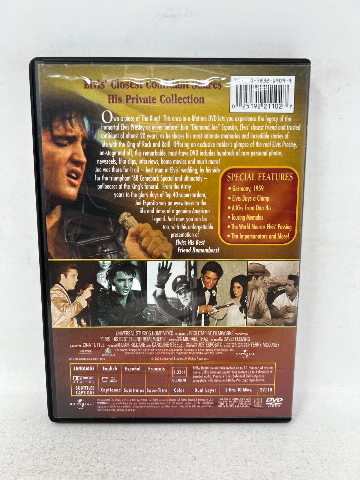 Elvis His Best Friend Remembers (DVD) Elvis Presley Biography Good Condition!!!