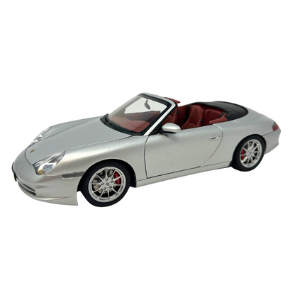 Autoart Porsche 911 Carrera Cabrio Facelift Arktissilber Metallic 1:18 Diecast