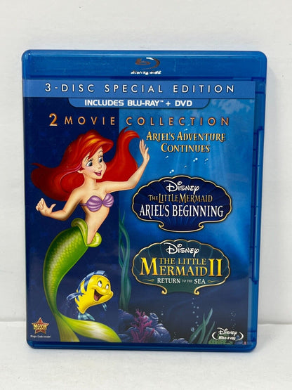 Little Mermaid Double Feature (Blu-ray) Disney Good Condition!!!