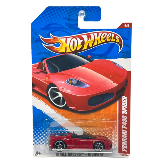 Hot Wheels Thrill Racers Highway Ferrari F430 Spider 1:64 Diecast