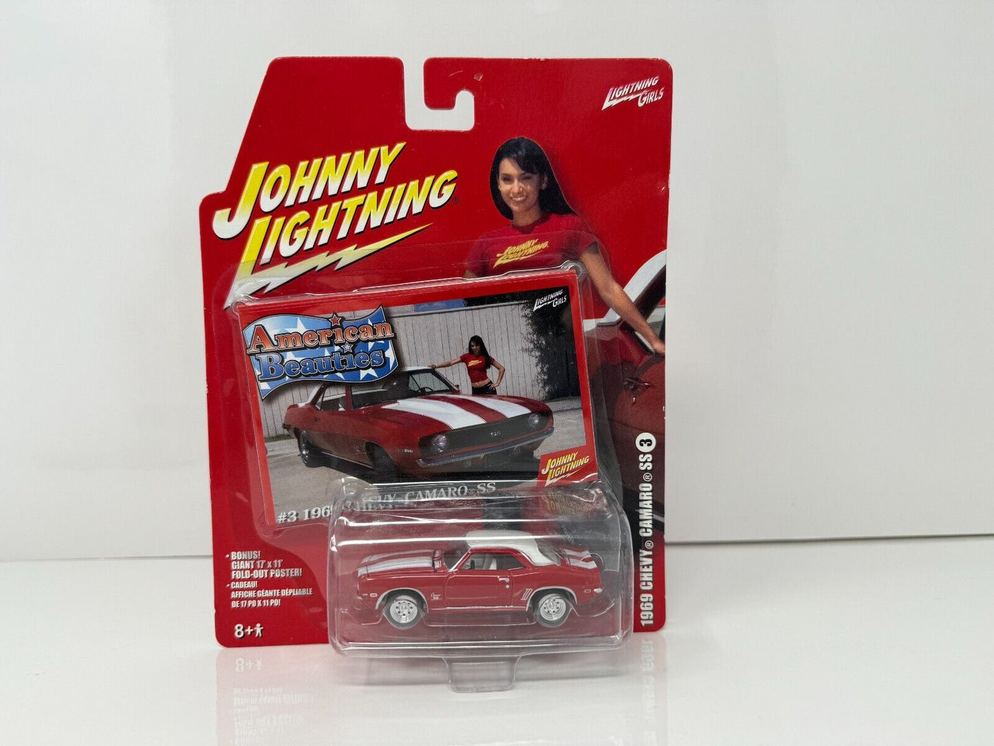 Johnny Lightning 1969 Chevy Camaro SS American Beauties 1:64 Diecast