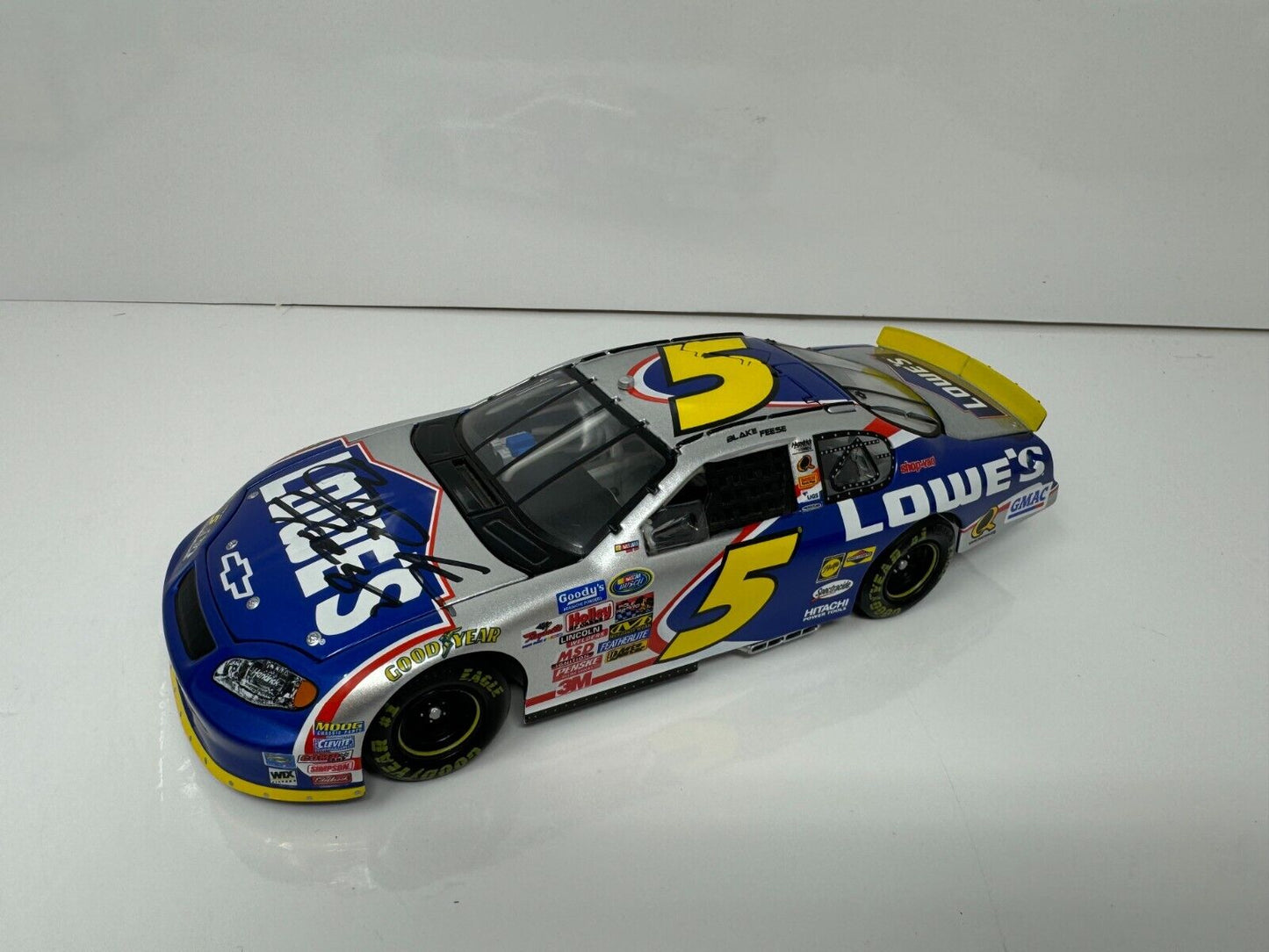 Action Nascar #5 Blake Feese Lowe's 2005 Monte Carlo AUTOGRAPHED 1:24 Diecast