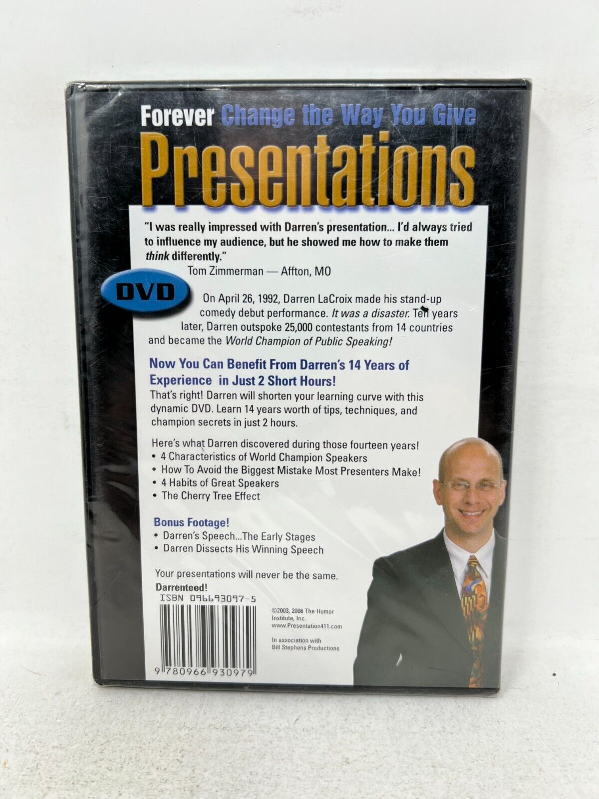 The Path to Powerful Presentations (DVD) Darren Lacroix Documentary New & Sealed