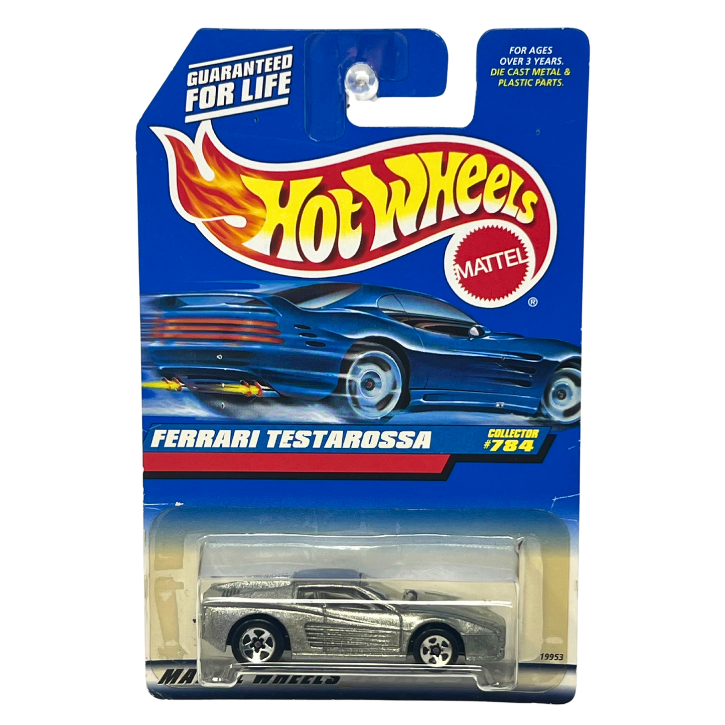 Hot Wheels Ferrari Testarossa Silver 1:64 Diecast