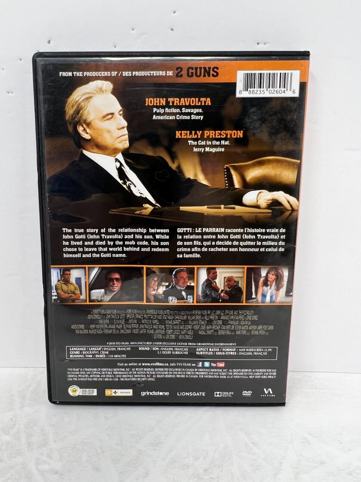 Gotti (DVD) Crime Biography Good Condition!!!