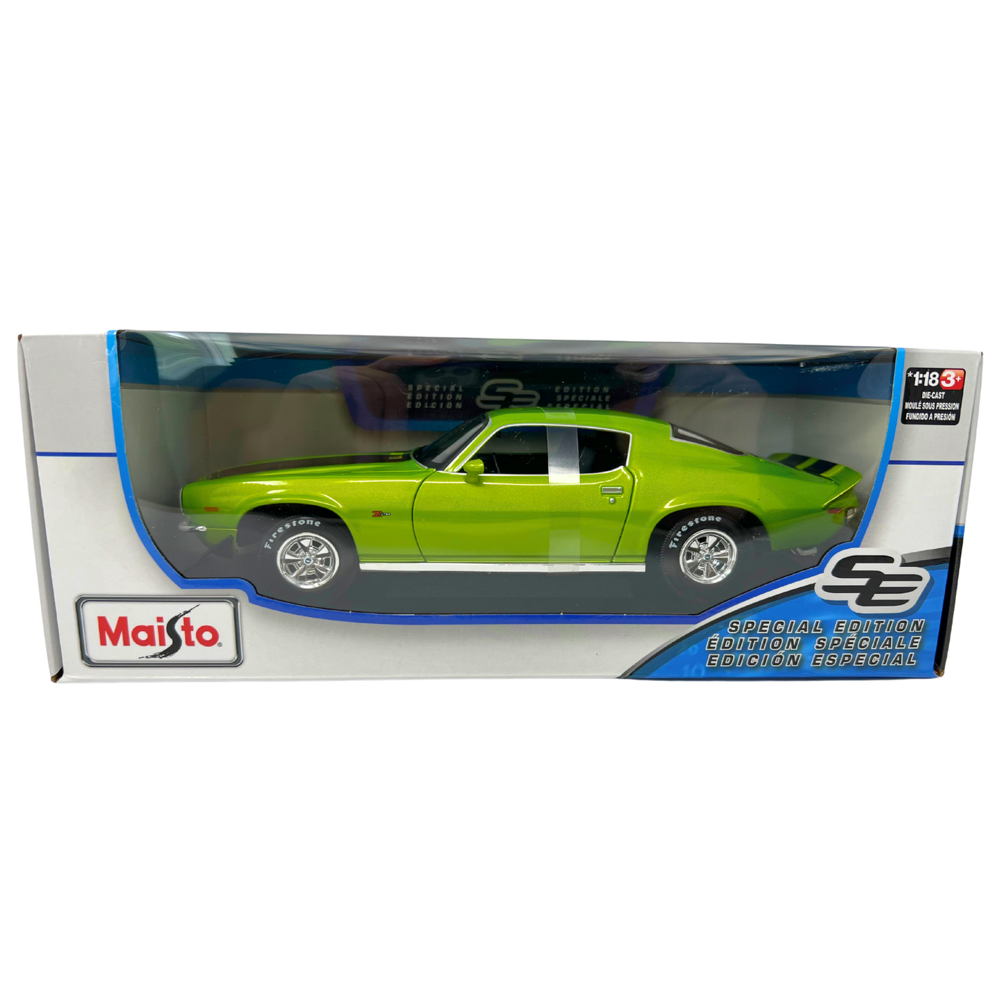 Maisto 1971 Chevrolet Camaro Special Edition 1:18 Diecast Green