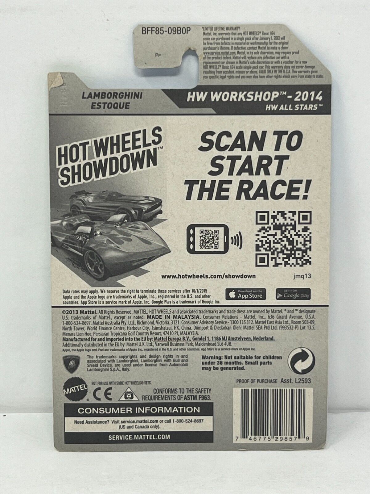 Hot Wheels HW Workshop Lamborghini Estoque 1:64 Diecast