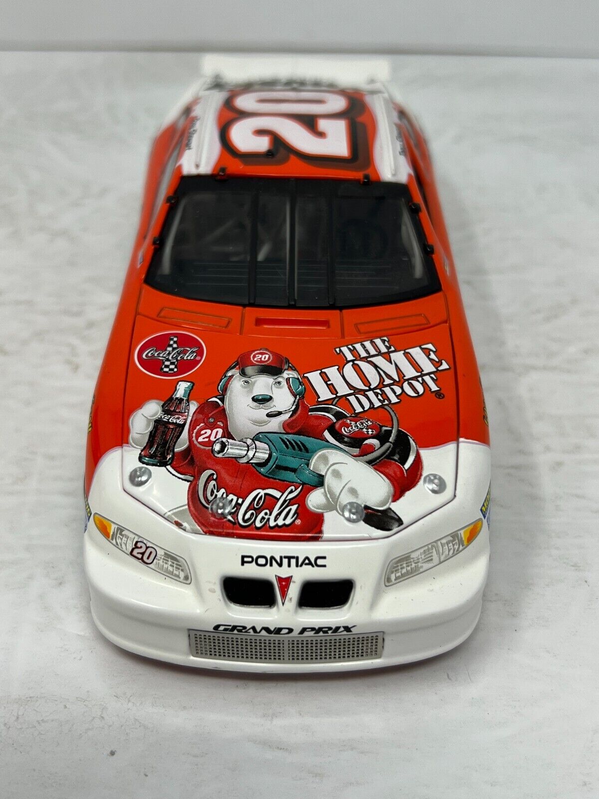 Action Nascar #20 Tony Stewart Home Depot Coca-Cola Polar Bear 2001 1:24 Diecast