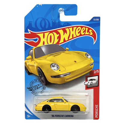 Hot Wheels 1996 Porsche Carrera Yellow 1:64 Diecast