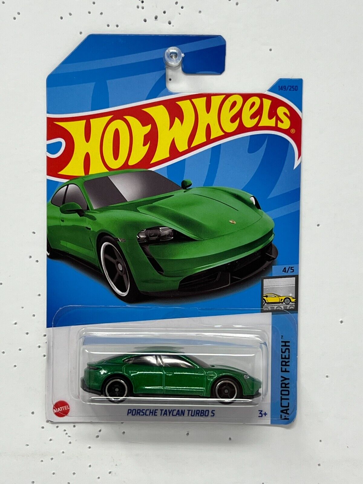 Hot Wheels Factory Fresh Porsche Taycan Turbo S Green 1:64 Diecast V3