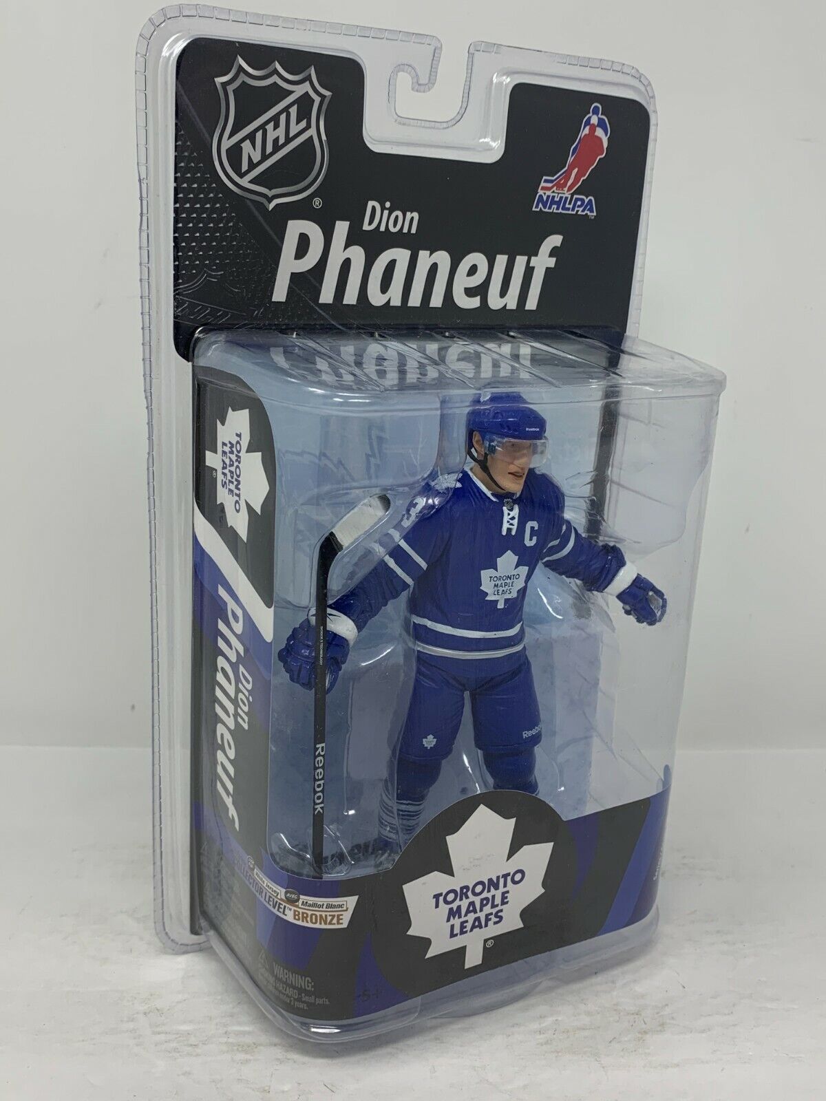 Mcfarlane NHL Dion Phaneuf Toronto Maple Leafs Blue Jersey Series 27 Figure