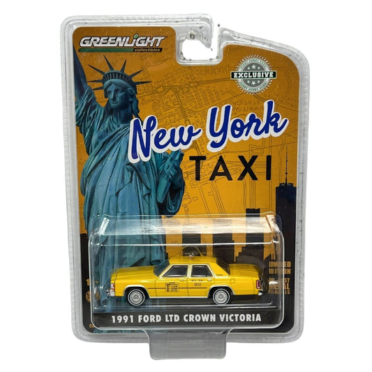 Greenlight Hobby Excl. New York Taxi 1991 Ford LTD Crown Victoria 1:64 Diecast