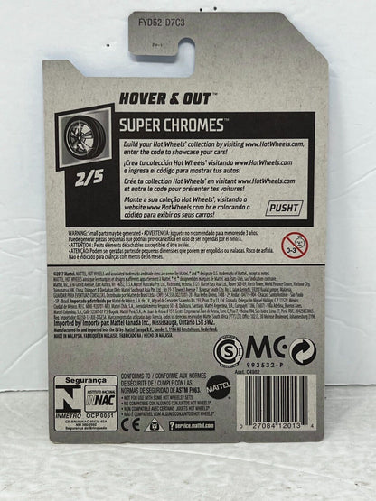 Hot Wheels Super Chromes Hover & Out Fantasy Cars 1:64 Diecast