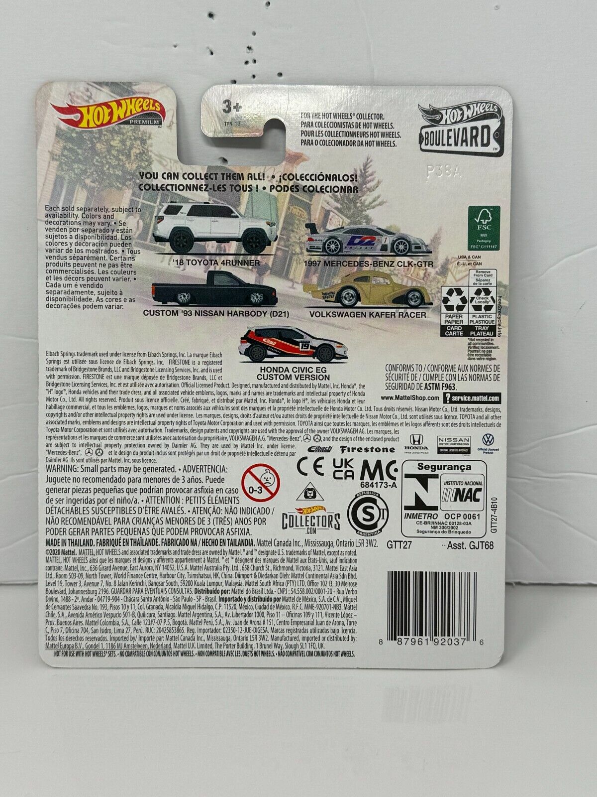 Hot Wheels Premium Boulevard #37 1997 Mercedes-Benz CLK-GTR 1:64 Diecast