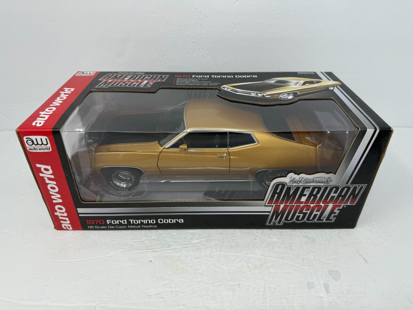 Auto World American Muscle 1970 Ford Torino Cobra 1:18 Diecast