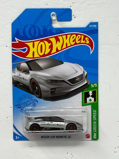 Hot Wheels HW Green Speed Nissan Leaf Nismo RC02 JDM 1:64 Diecast Gray