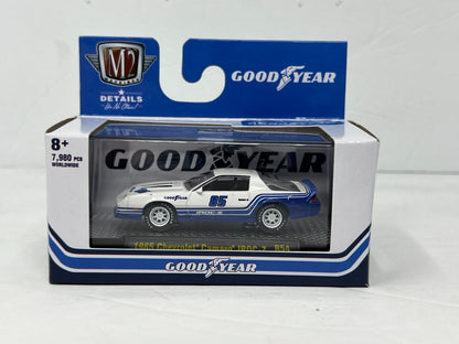 M2 Machines Goodyear 1985 Chevrolet Camaro Iroc-Z 1:64 Diecast V2