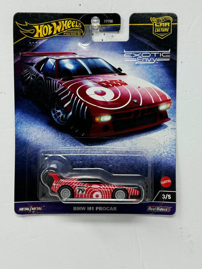 Hot Wheels Premium Exotic Envy BMW M1 Procar 1:64 Diecast