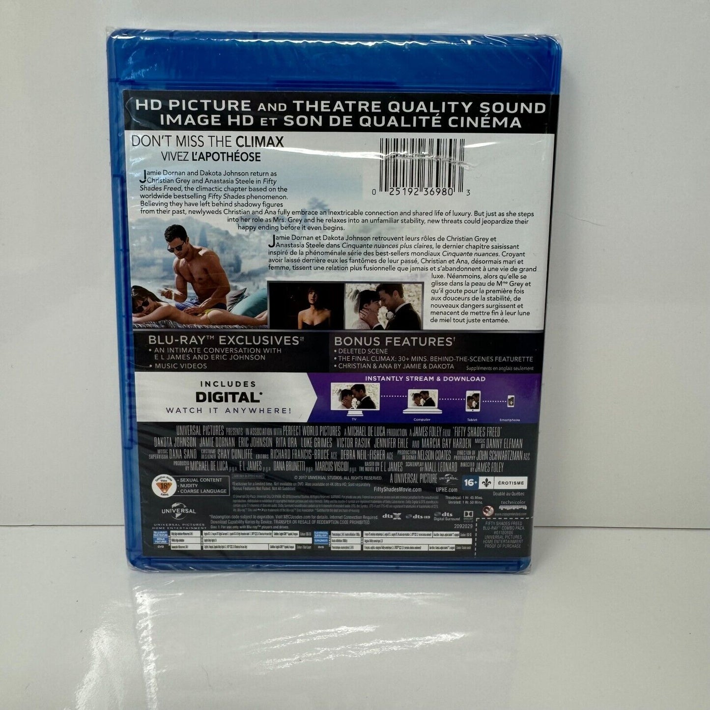 Fifty Shades Freed (Blu-ray) Romance Brand New and Sealed!!!