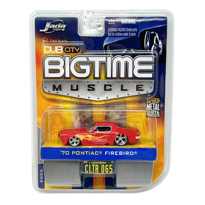 Jada Dub City Bigtime Muscle 1970 Pontiac Firebird 1:64 Diecast Red