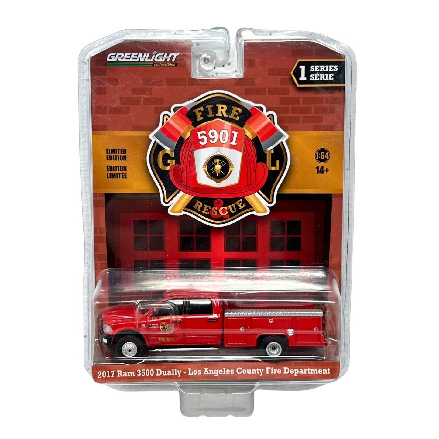 Greenlight Fire & Rescue 2017 Ram 3500 Dually 1:64 Diecast