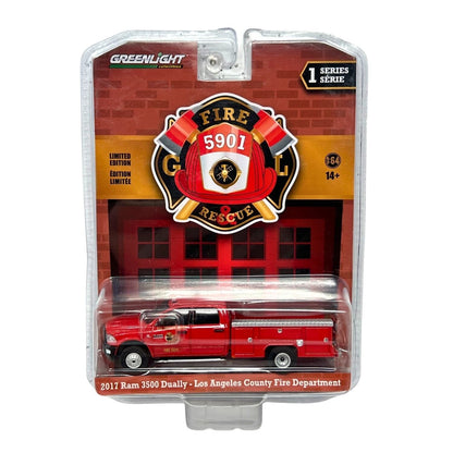 Greenlight Fire & Rescue 2017 Ram 3500 Dually 1:64 Diecast