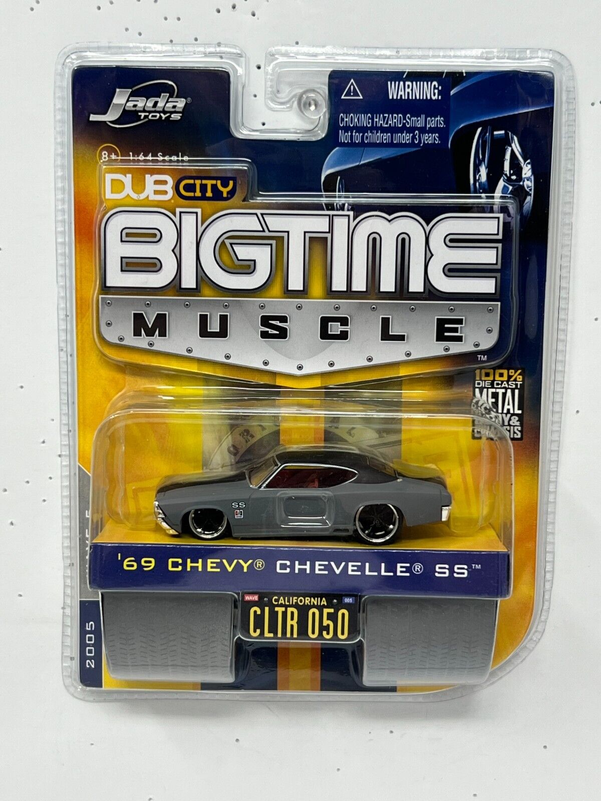 Jada Dub City Bigtime Muscle 1969 Chevy Chevelle SS 1:64 Diecast Gray