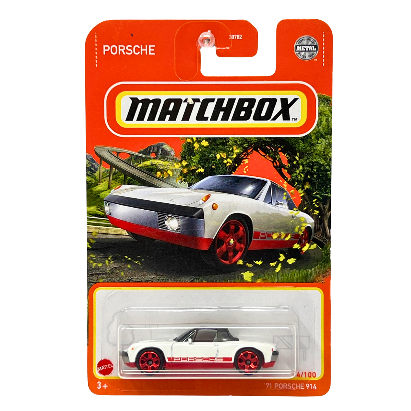 Matchbox 1971 Porsche 914 White 1:64 Diecast Version 2