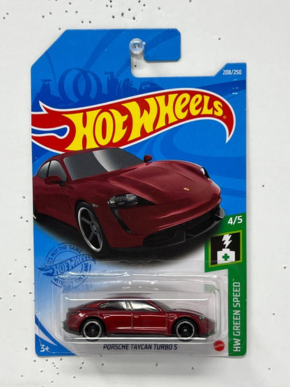 Hot Wheels HW Green Speed Porsche Taycan Turbo S 1:64 Diecast