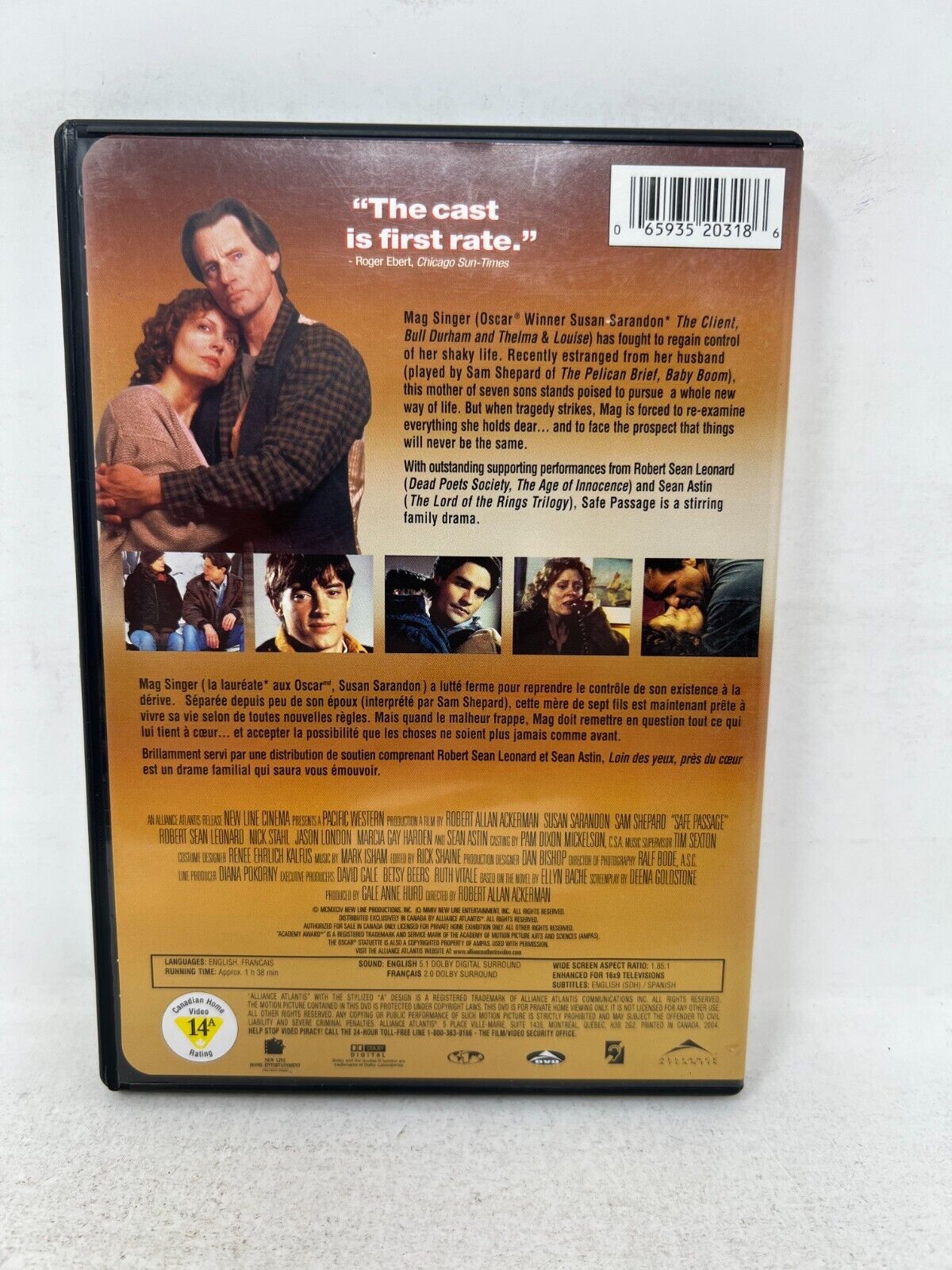 Safe Passage (DVD) Drama Good Condition!!!