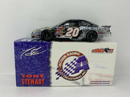 Action Nascar #20 Tony Stewart Home Depot Clear 2002 Grand Prix 1:24 Diecast