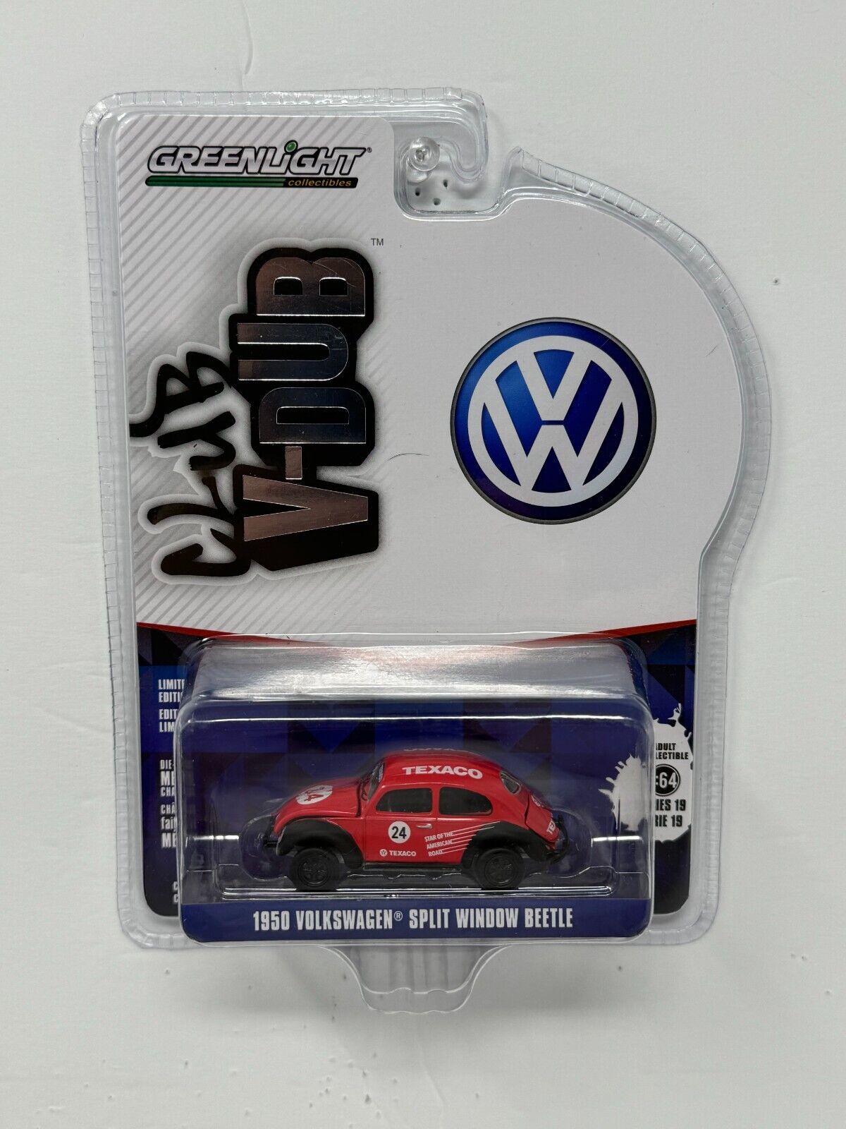 Greenlight Club V-Dub 1950 Volkswagen Split Window Beetle 1:64 Diecast