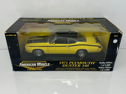 Ertl American Muscle 1971 Plymouth Duster 340 Hobby Edition 118 Diecast 1 of 500