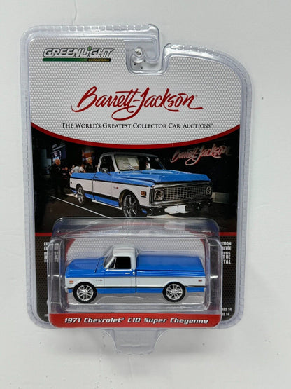 Greenlight Barret-Jackson 1971 Chevrolet C10 Super Cheyenne 1:64 Diecast