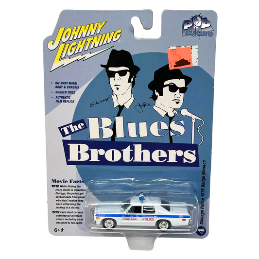 Johnny Lightning Blues Brothers Chicago Police 1975 Dodge Monaco 1:64 Diecast