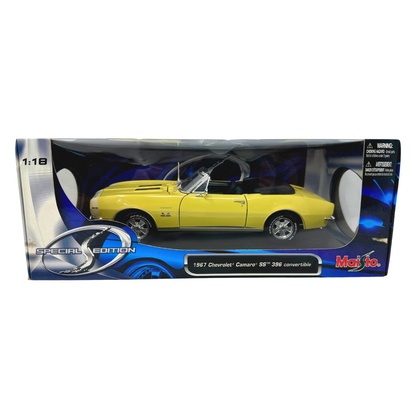 Maisto 1967 Chevrolet Camaro SS 396 Convertible Special Edition 1:18 Diecast