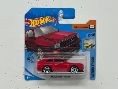 Hot Wheels Factory Fresh 1984 Audi Sport Quattro 1:64 Diecast Short Card