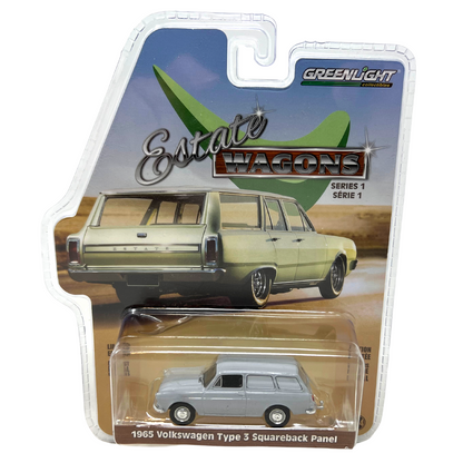 Greenlight 1965 Volkswagen Type 3 Squareback Panel Estate Wagons 1:64 Diecast