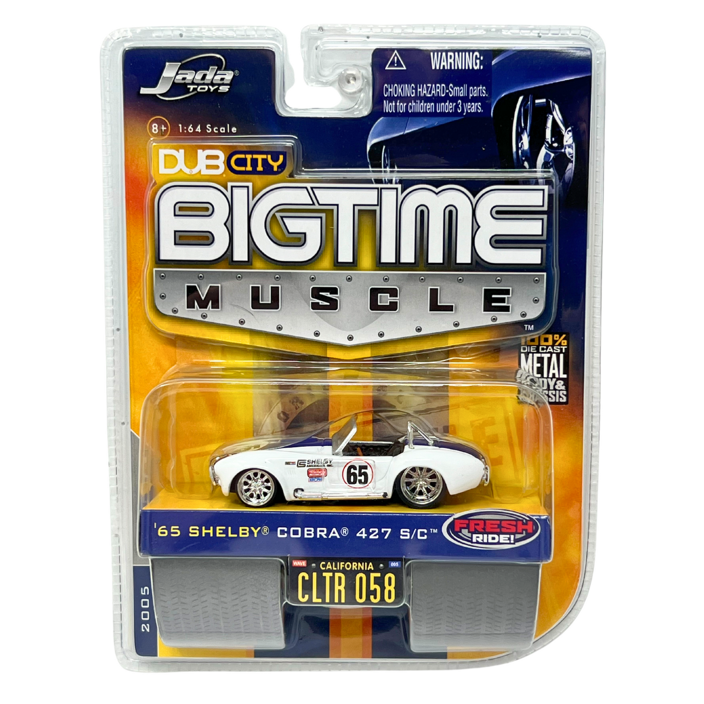 Jada Dub City Bigtime Muscle 1965 Shelby Cobra 427 SC 1:64 Diecast White