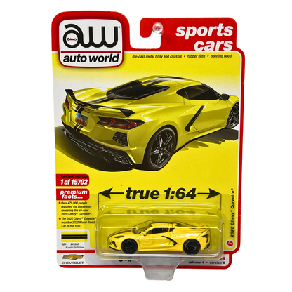 Auto World Sports Cars 2020 Chevy Corvette 1:64 Diecast Version B